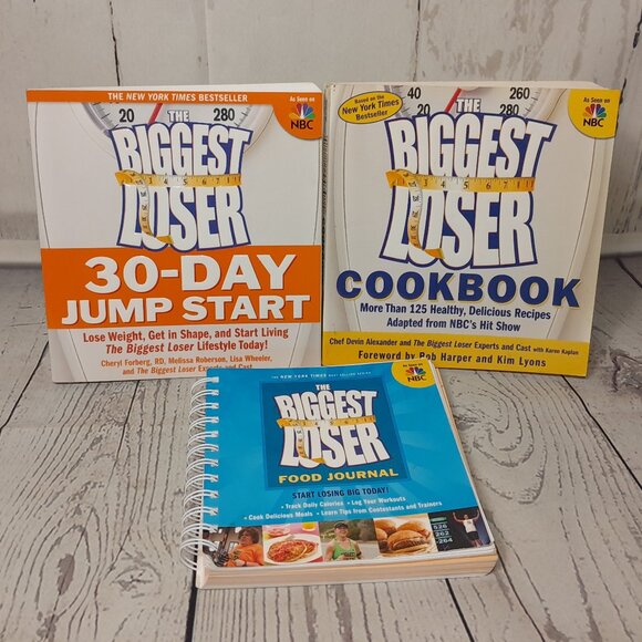 The Biggest Loser Cookbook Food Journal Lot Of 3 Paperback Book - Picture 1 of 16